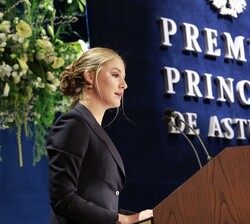 Doña Leonor durante su intervención