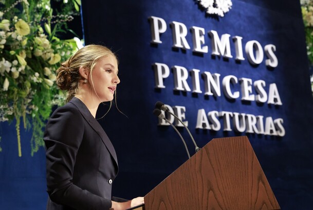 Doña Leonor durante su intervención