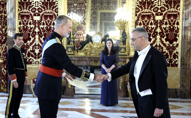 Su Majestad el Rey recibe las Cartas Credenciales del embajador de la República de Chipre, Sr. Michalis Ioannou
