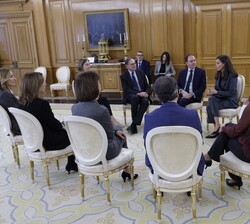 Audiencia de Doña Letizia a una a una representación de “Code.org”