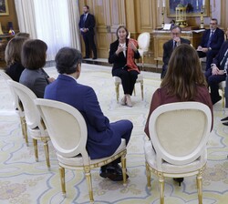 Audiencia de Doña Letizia a una a una representación de “Code.org”