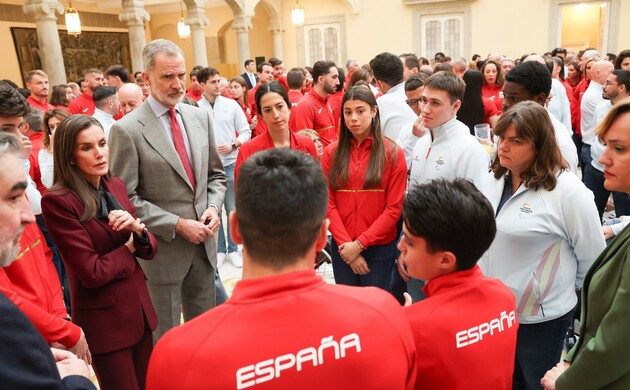 Sus Majestades los Reyes reciben a los deportistas olímpicos y paralímpicos participantes en los Juegos Olímpicos de París 2024