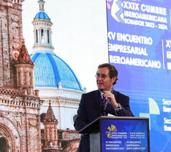 El presidente de la Confederación Española de Organizaciones Empresariales (CEOE) y presidente entrante de la Secretaría Permanente del Consejo de Emp