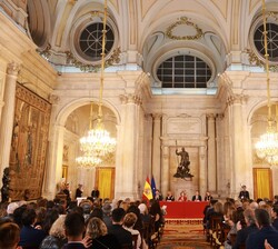 Vista general del Salón de Columnas durante el acto de entrega del  XXXIII Premio Reina Sofía de Poesía Iberoamericana a Piedad Bonnett