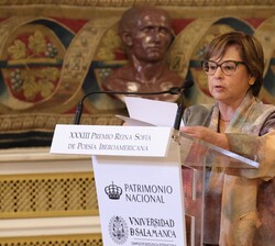 Intervención de la Sra. Piedad Bonnett, XXXIII Premio Reina Sofía de Poesía Iberoamericana