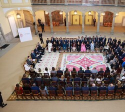 Vista general durante la audiencia a las X, XI, XII y XIII promociones de la Escala Técnica de Gestión de Organismos Autónomos