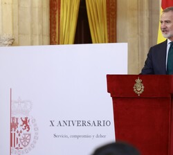 Su Majestad el Rey durante su intervención