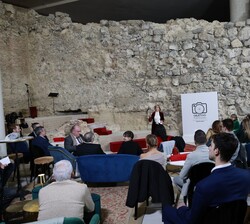 Su Alteza Real la Infanta Doña Sofía durante el desarrollo del acto