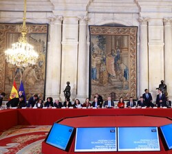 Reunión del Patronato de la Fundación Princesa de Girona, presidida por Sus Majestades los Reyes