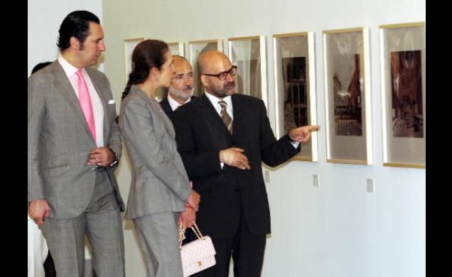 Los Duques de Lugo durante la inauguración
