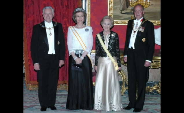 Los Reyes, con el Presidente de la República de Lituania y su esposa