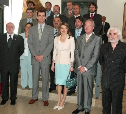 Los Príncipes durante la inauguración