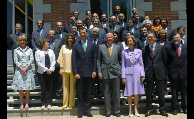 Los Reyes y los Príncipes con el Comité de Madrid 2012