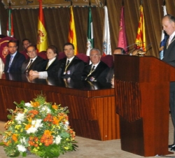 El Rey durante su intervención