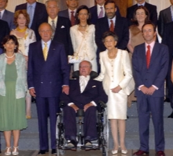 El Rey en foto de familia
