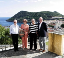 Los Reyes junto al presidente de Portugal y señora