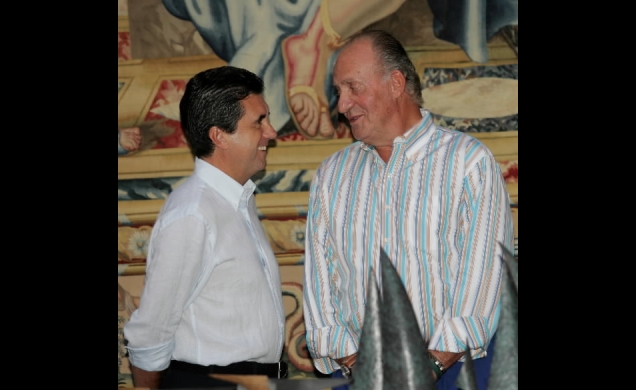 El Rey durante la entrega de premios