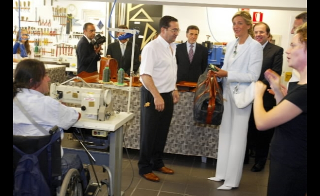 La Infanta durante la visita