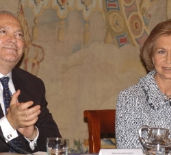 La Reina con el ministro de Asuntos Exteriores