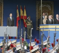 Los Reyes durante el desfile
