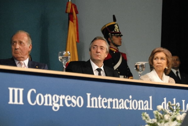 Inauguración del Congreso de la Lengua Española.Teatro Círculo. Rosario, 17 de noviembre de 2004