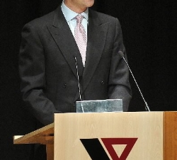 El Príncipe, durante su discurso
