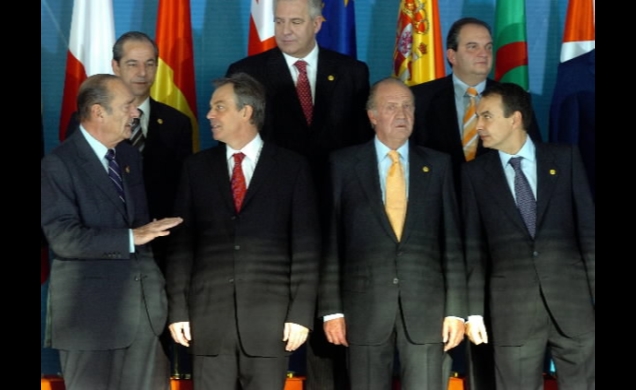 Momento durante la foto de familia