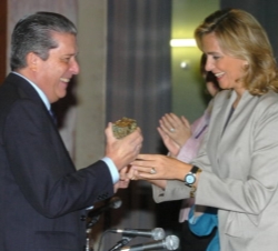 Doña Cristina en la entrega del Premio