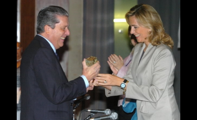 Doña Cristina en la entrega del Premio