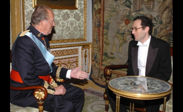 El Rey con el Embajador de Georgia