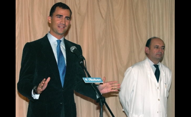 Comparecencia del Príncipe ante los medios de comunicación tras el nacimiento
