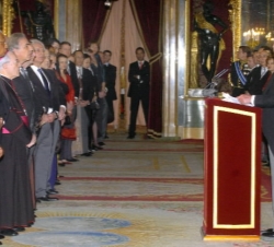 El Rey, durante su discurso