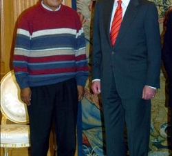 El Rey con el presidente electo de Bolivia