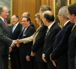 El Rey a los representantes del Comité Organizador de la IX Conferencia Iberoamericana de Ministros y Empresarios de Turismo