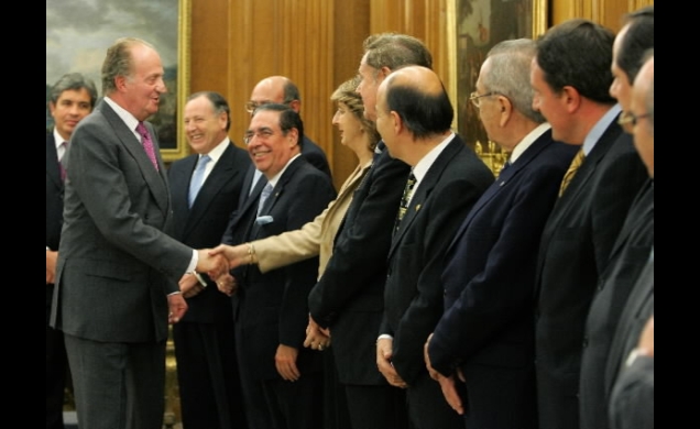El Rey a los representantes del Comité Organizador de la IX Conferencia Iberoamericana de Ministros y Empresarios de Turismo