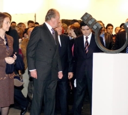 Los Reyes durante la inauguración