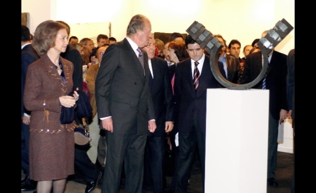 Los Reyes durante la inauguración