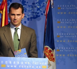 Don Felipe, durante su discurso