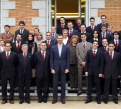 El Príncipe, con la representación del Colegio Mayor Santo Tomás de Aquino