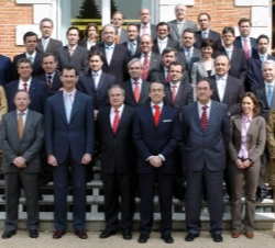El Príncipe de Asturias, con la representación de la Asociación de Empresas Restauradoras del Paisaje y del Medio Ambiente (ASERPYMA)