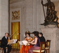 El Cuarteto Iturriaga durante el concierto