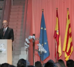 El Rey, durante su discurso