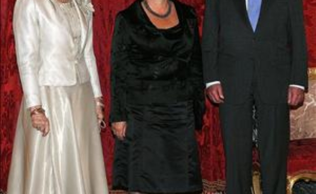 Los Reyes con la Presidenta Bachelet