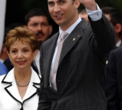 Don Felipe, tras finalizar el almuerzo ofrecido por el nuevo Presidente de Costa Rica en el Museo de Arte y Diseño Contemporáneo
