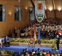 Vista general del Aula Francisco de Jasso, durante la intervención de Javier Tejada