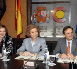 Durante la reunión que mantuvo con responsables de distintas ONG's