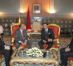 Encuentro de Su Majestad el Rey con el Rey Mohamed VI
Palacio Real de Marrakech, 17 de enero de 2005