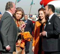 Llegada oficial. Aeropuerto de Marrakech, 17 de enero de 2005