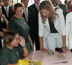 Su Alteza Real la Infanta Doña Cristina con los alumnos de la Fundación