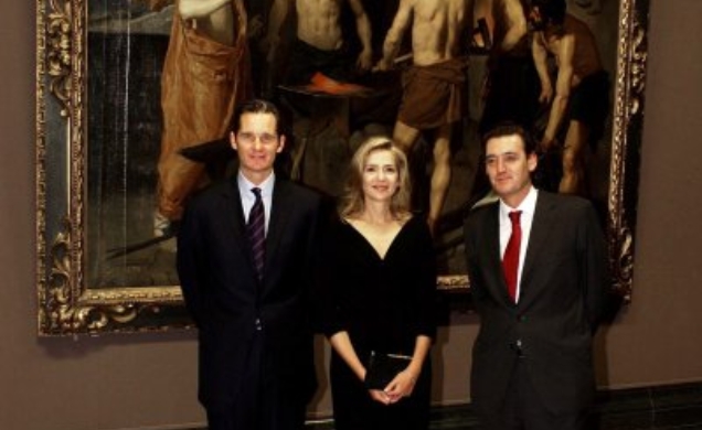 Los Duques de Palma junto al director del Museo del Prado, Miguel Zugaza